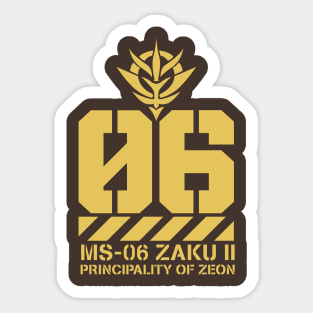 zaku ii Sticker